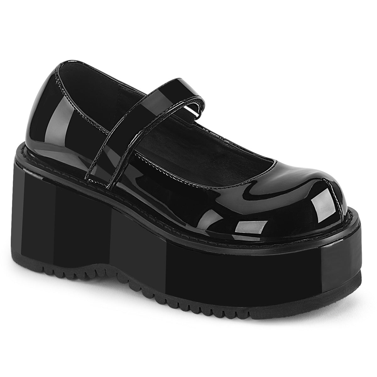 Demonia Dollie-01 - Blk Patent