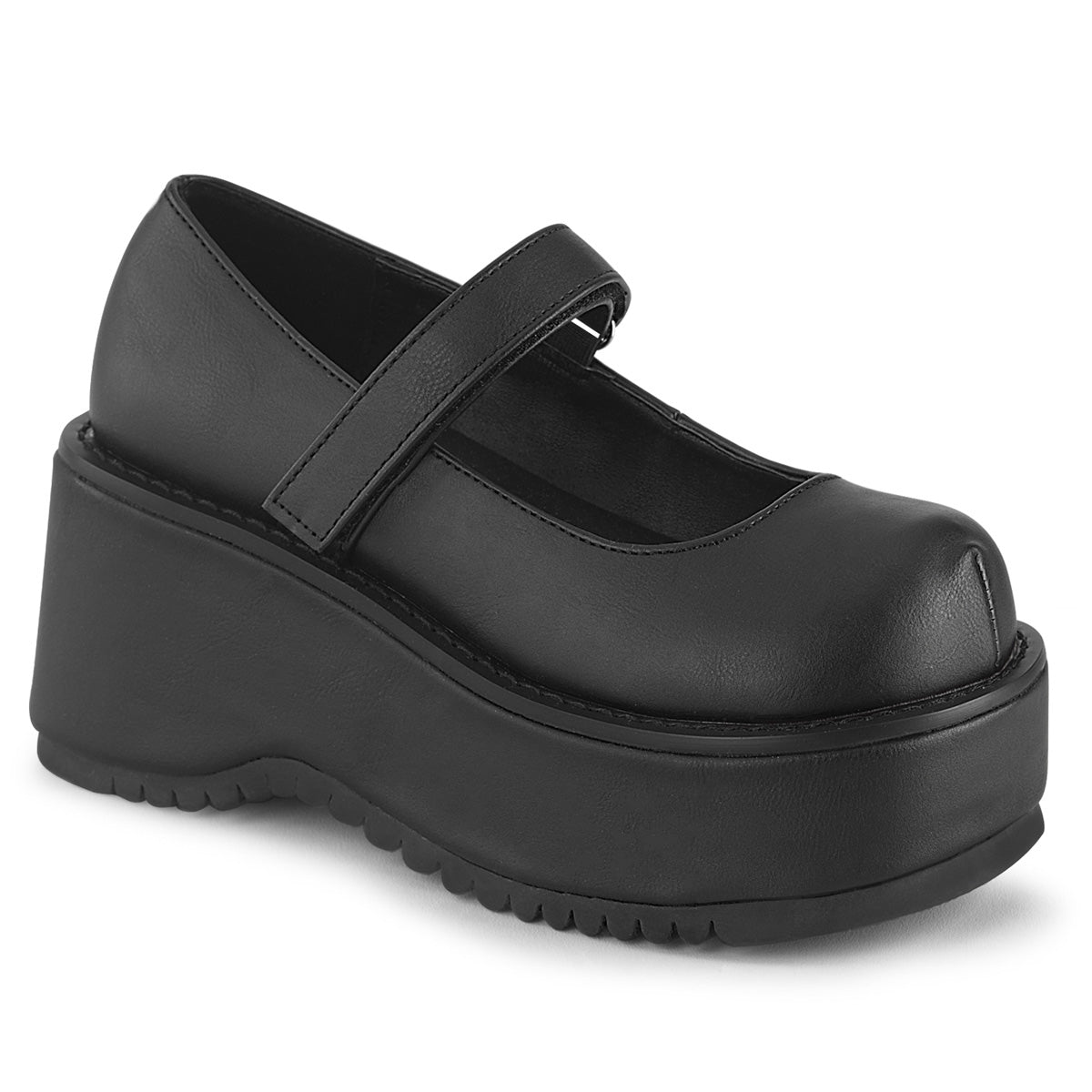 Demonia Dollie-01 - Blk Vegan Leather