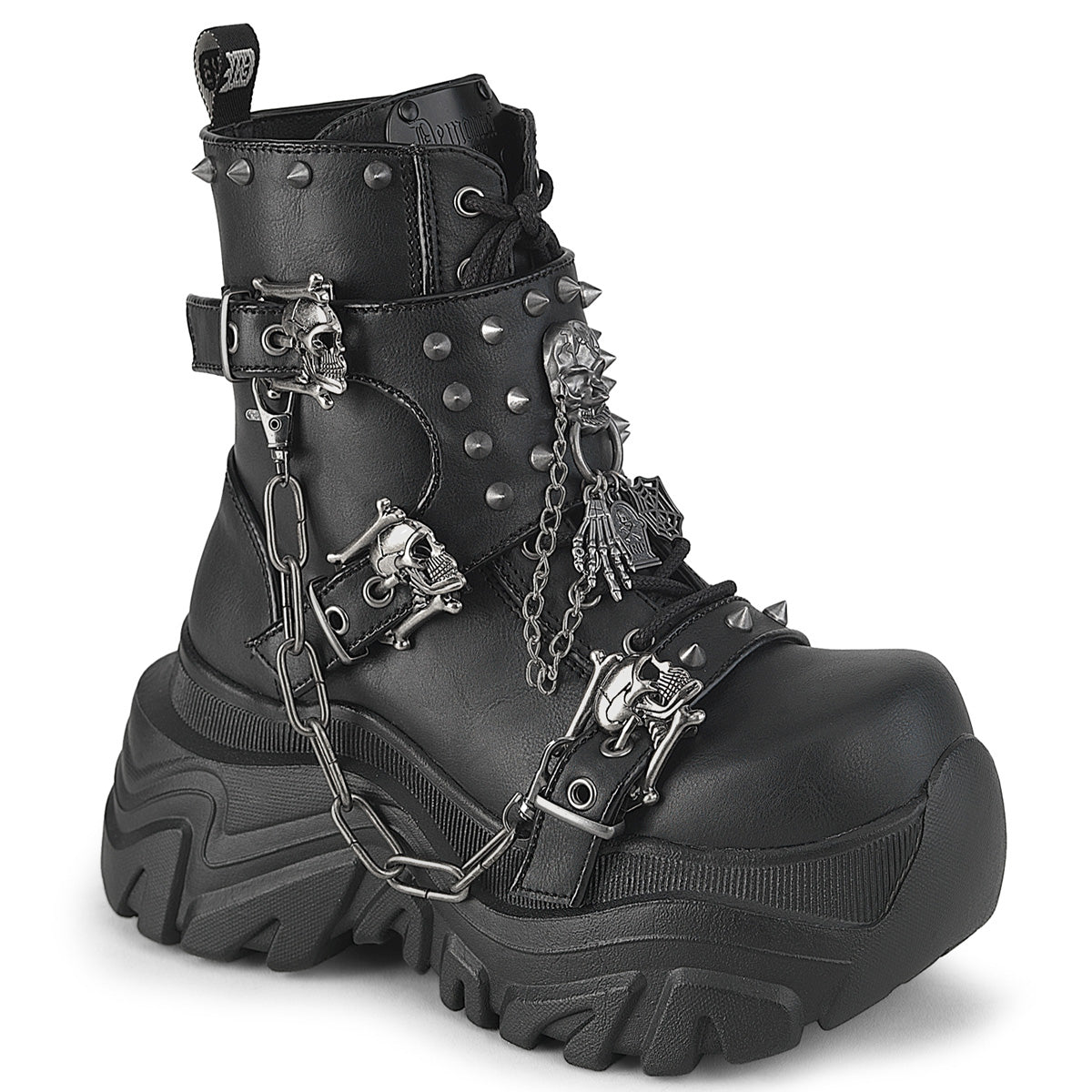 Demonia Echo-60 - Blk Vegan Leather