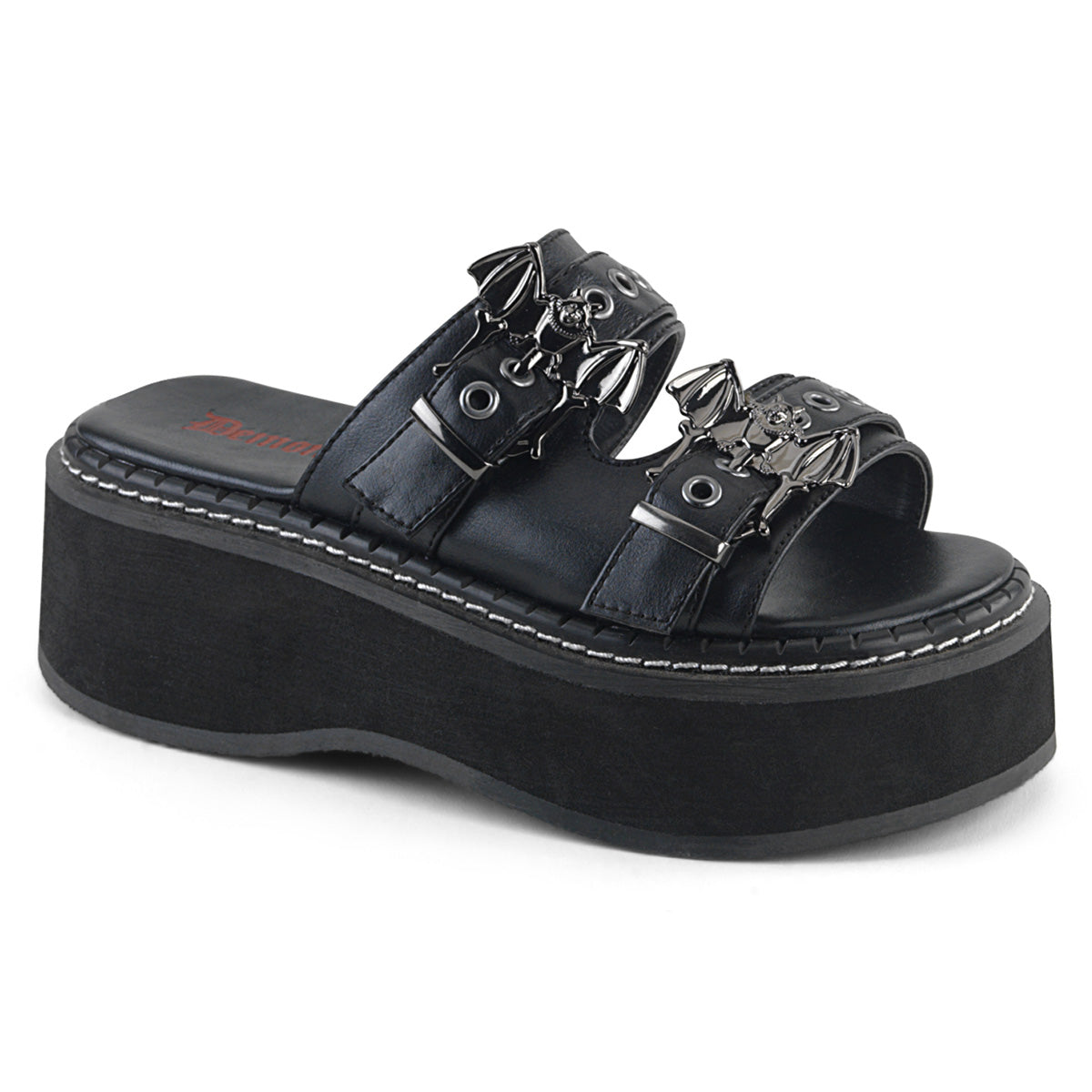 Demonia Emily-100 - Blk Vegan Leather