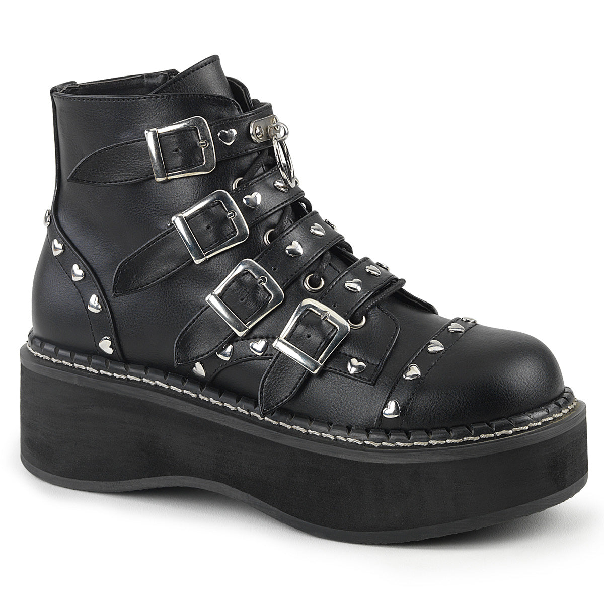 Demonia Emily-315 - Blk Vegan Leather