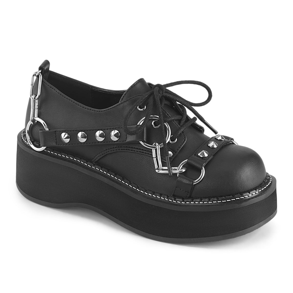 Demonia Emily-32 - Blk Vegan Leather