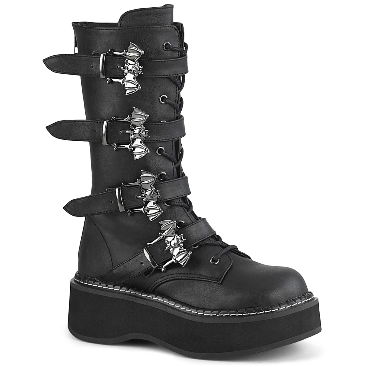 Demonia Emily-322 - Blk Vegan Leather