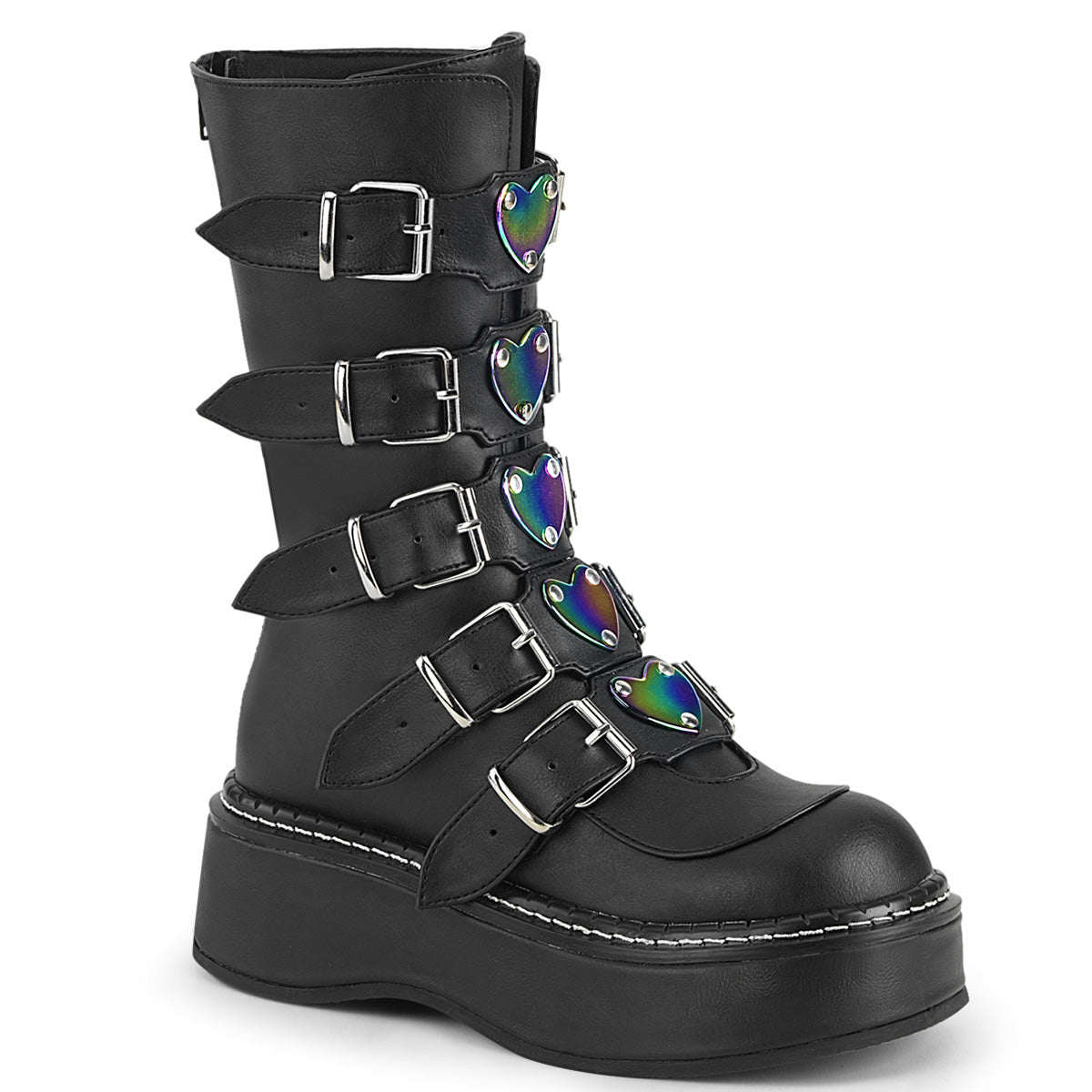 Demonia Emily-330 - Blk Vegan Leather
