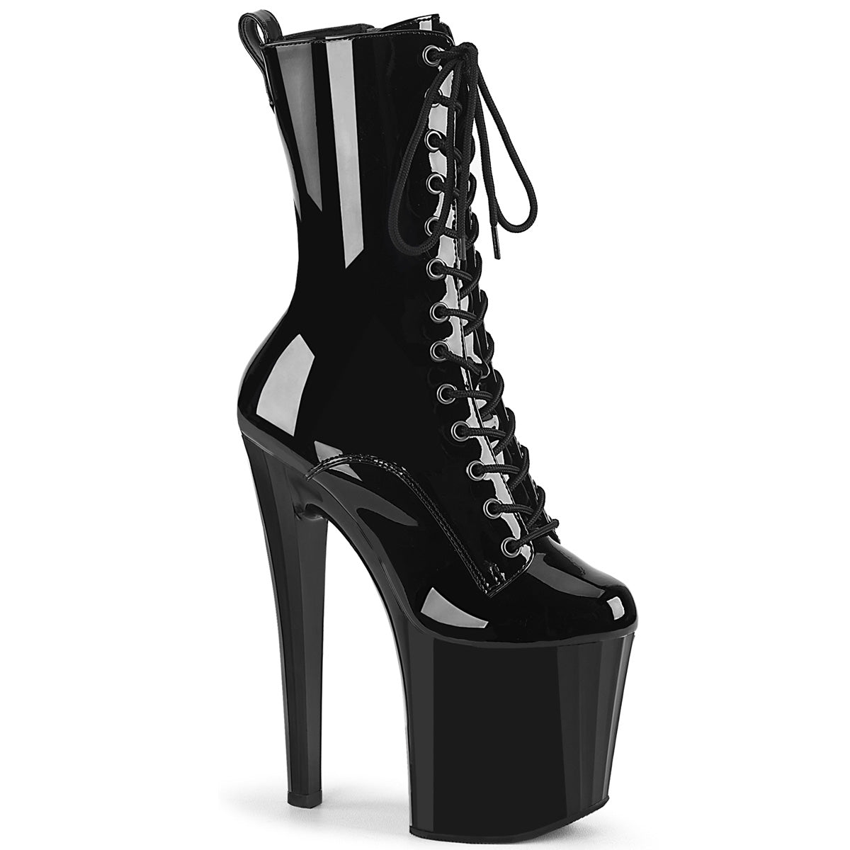 Pleasers Enchant-1040 - Blk Pat/Blk
