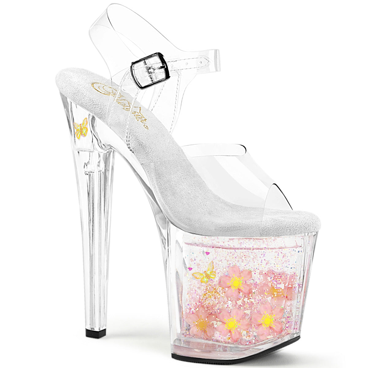 Pleasers Enchant-708Aqua-01 - Clr/Clr-B. Pink