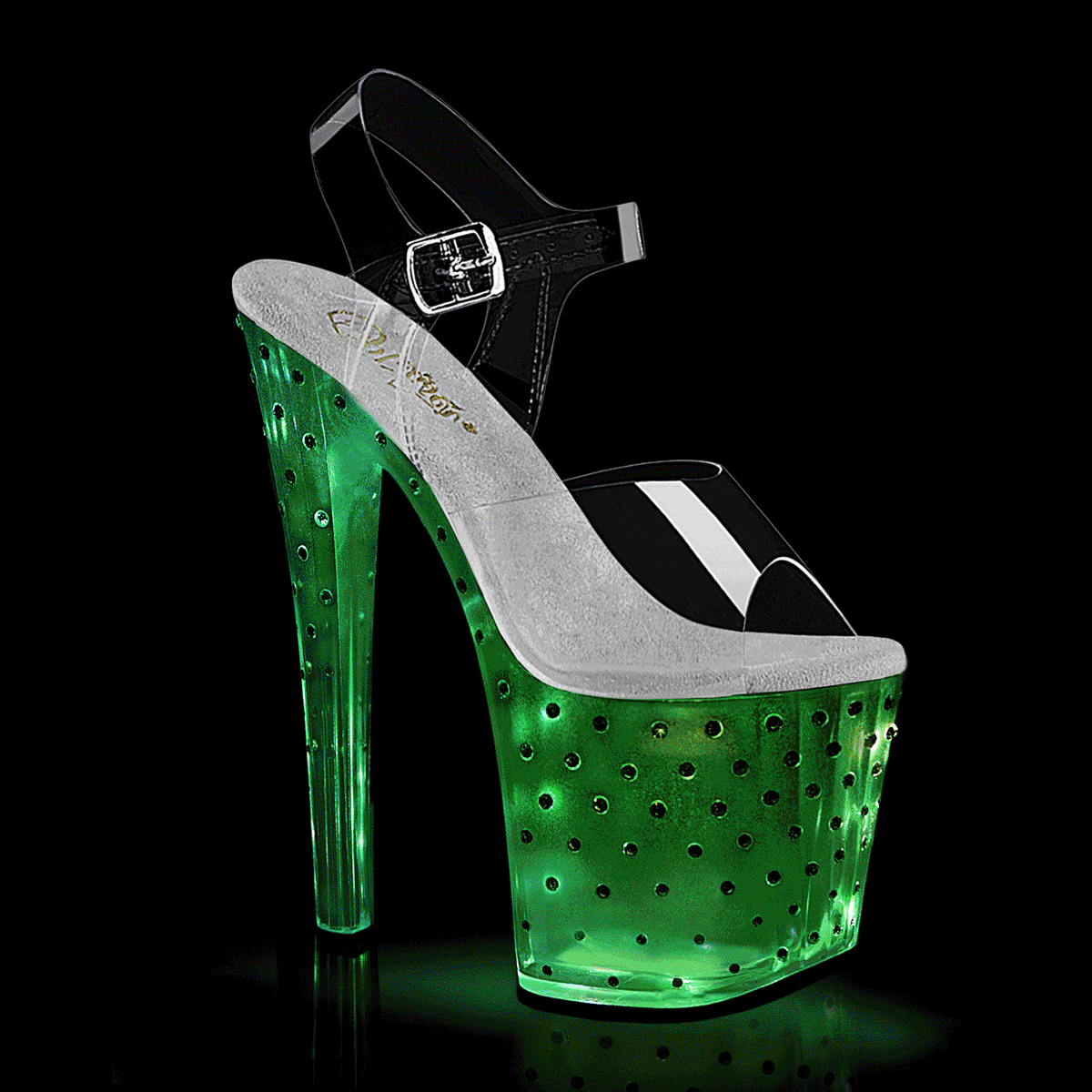 Pleasers Enchant-708T-Lt - Clr/Clr-Slv