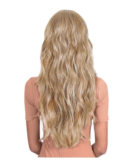 Extra Long Loose Curl Wig with Bangs - Golden - Model Express VancouverAccessories