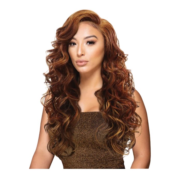 Extra Long Medium Curl Wig with Lace Front - Black - Model Express VancouverAccessories