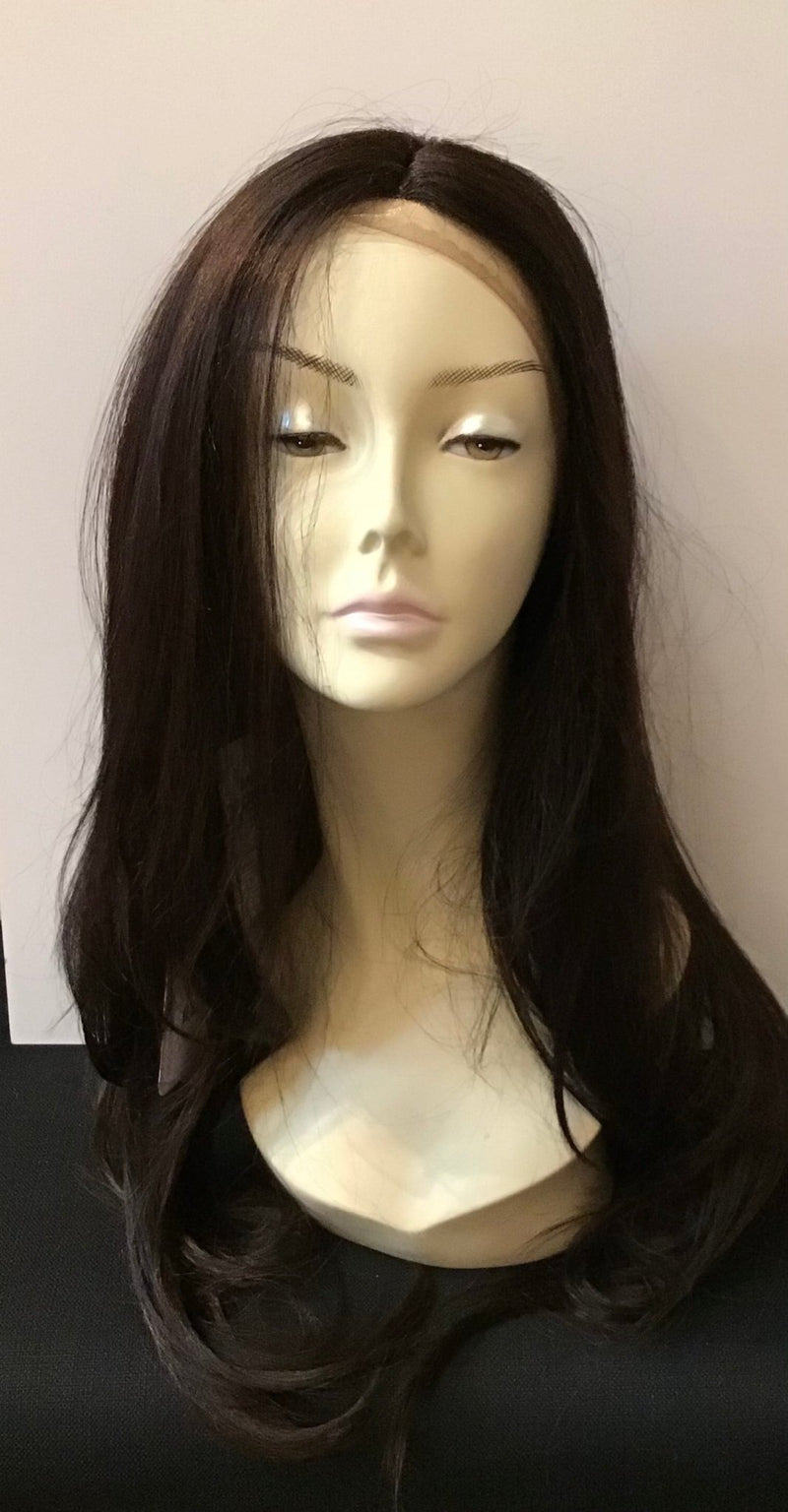 Extra Long Straight Wig with Lace Front - Medium Dark Brown - Model Express VancouverAccessories