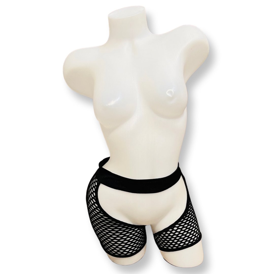 Fishnet Chaps Black - Model Express VancouverLingerie