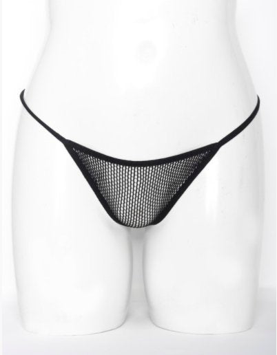 Fishnet G-String Black - Model Express VancouverLingerie