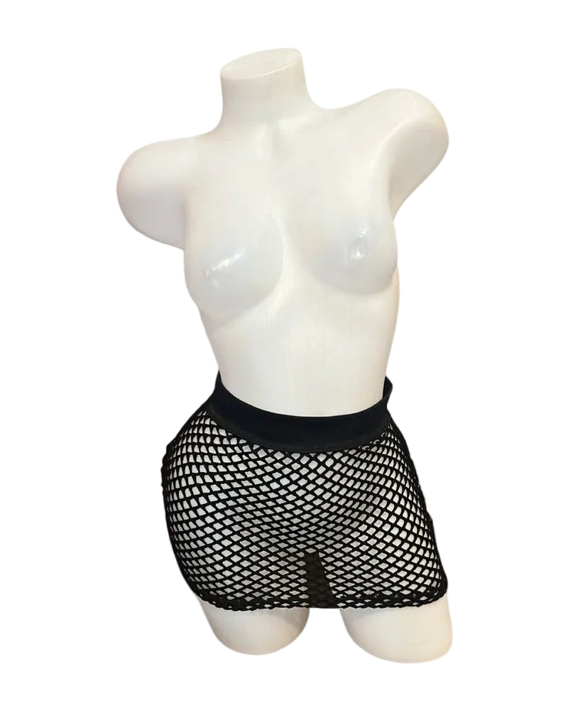 Fishnet Skirt Black - Model Express Vancouver