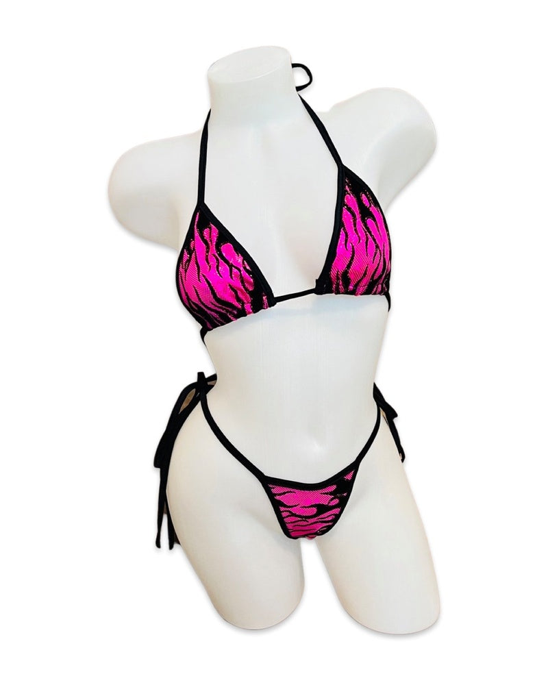 Flames Bikini Set Pink - Model Express Vancouver