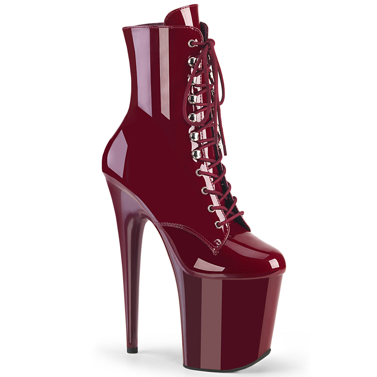 Pleasers Flamingo-1020 - Burgundy Pat/Burgundy