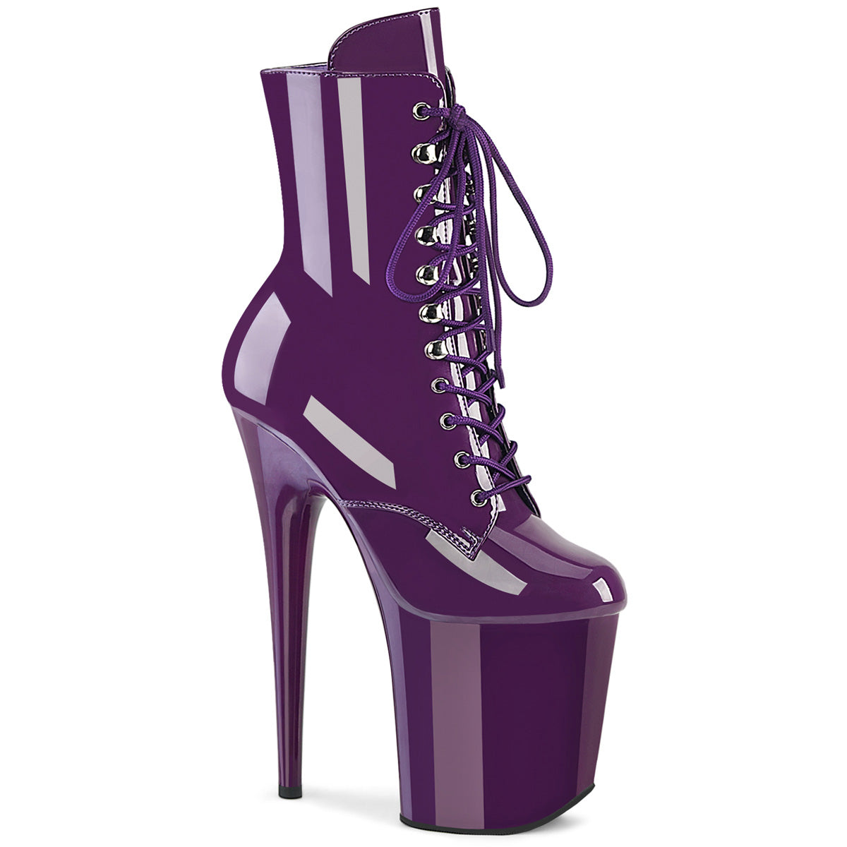 Pleasers Flamingo-1020 - Purple Pat/Purple