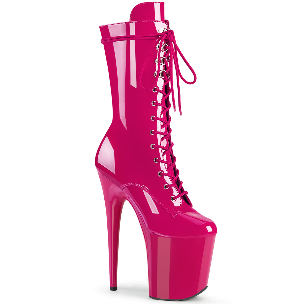 Pleasers Flamingo-1050 - H. Pink Pat/H. Pink