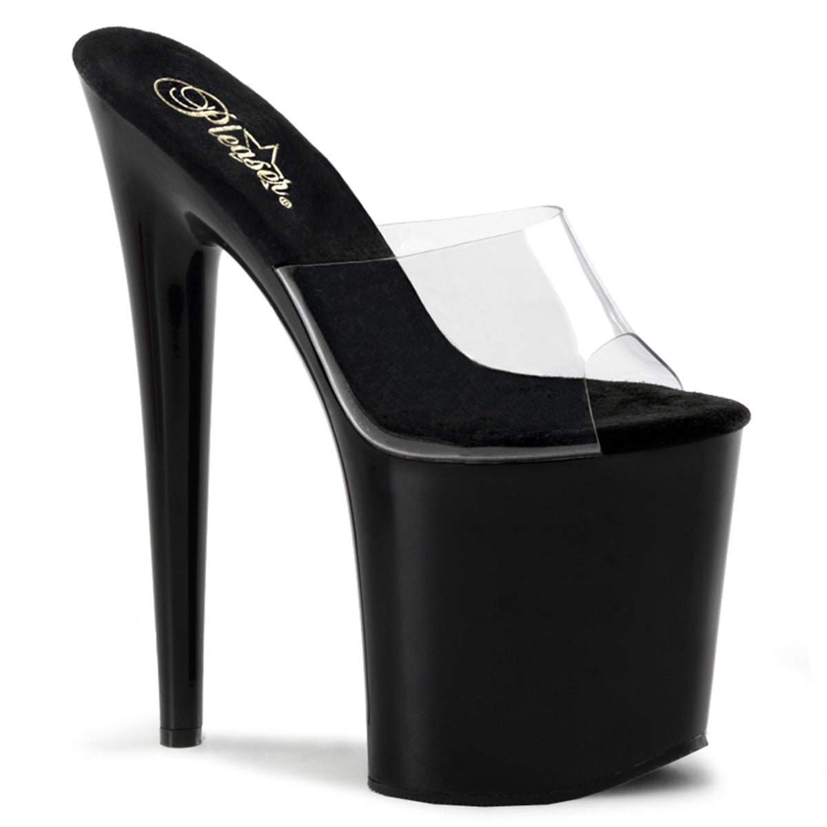 Pleasers Flamingo-801 - Clr/Blk