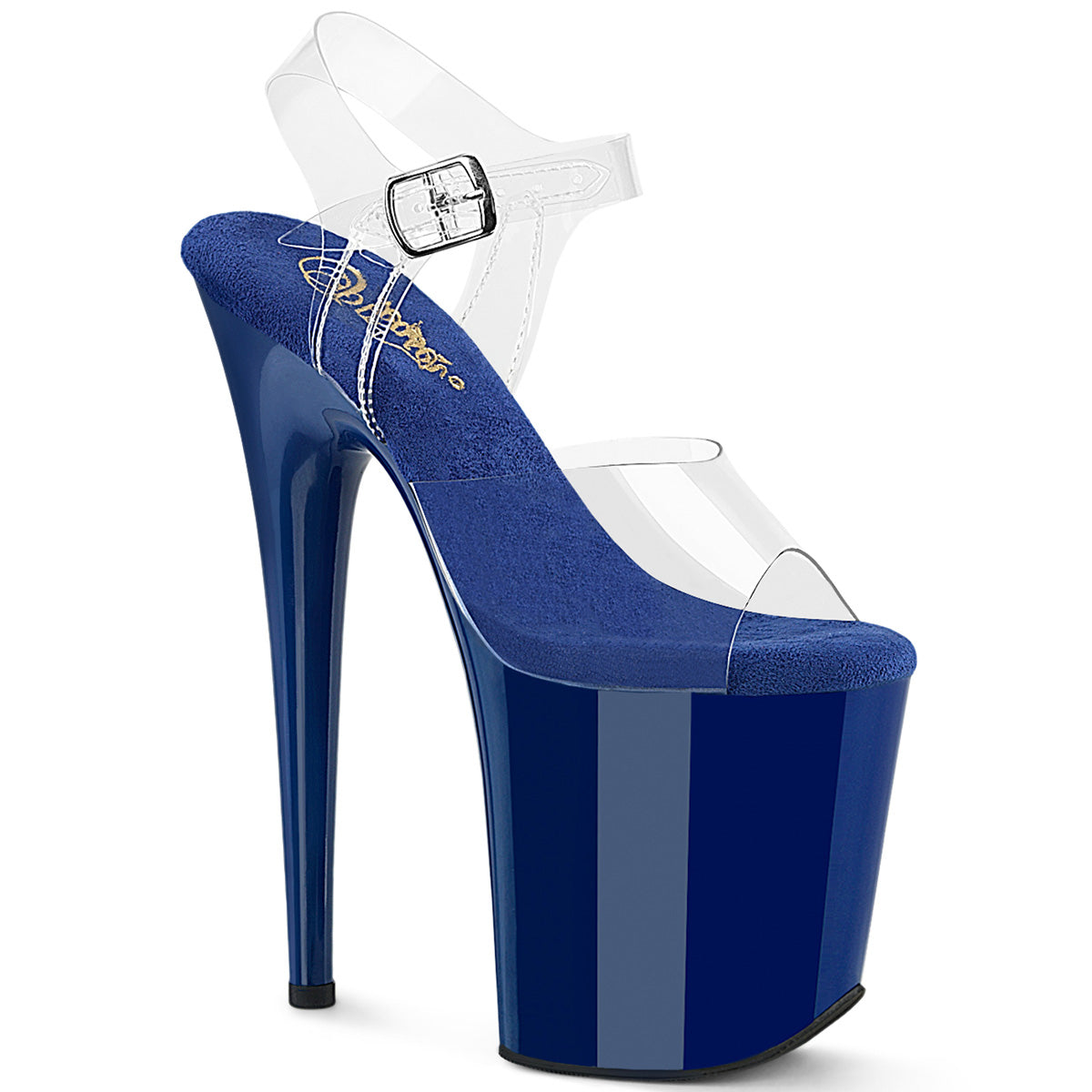 Pleasers Flamingo-808 - Clr-Royal Blue/Royal Blue