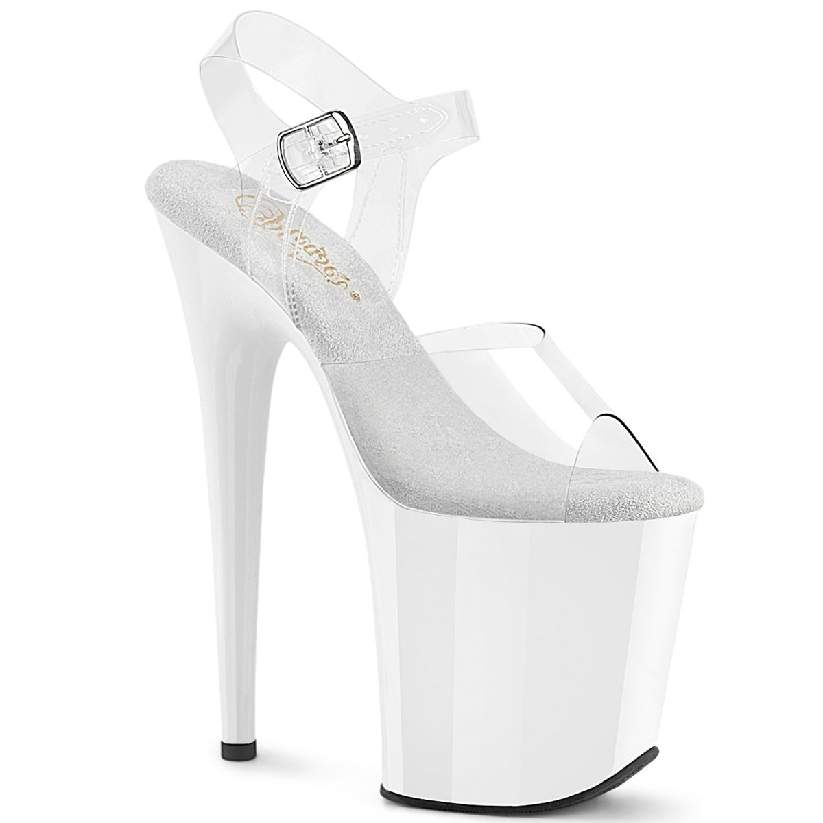 Pleaser Flamingo 808 White/Clear