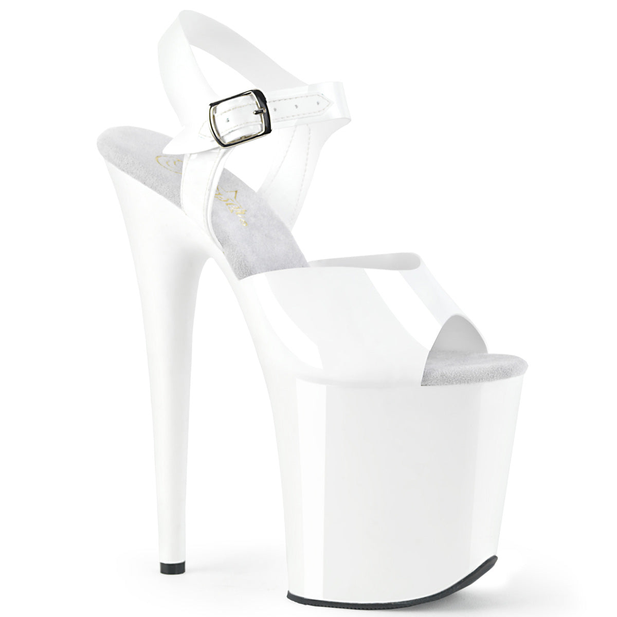 Pleasers Flamingo-808N - Wht (Jelly-Like) TPU/Wht