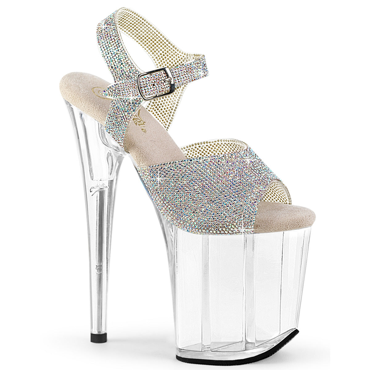 Pleasers Flamingo-808N-Rs - Slv AB RS-TPU/Clr