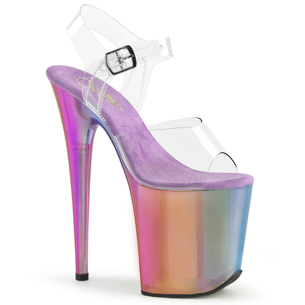 Pleasers Flamingo-808Rmt - Clr/Rainbow Misty Tinted