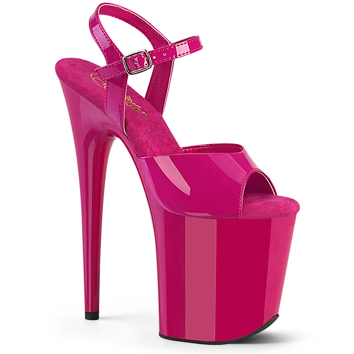 Pleasers Flamingo-809 - H. Pink Pat/H. Pink