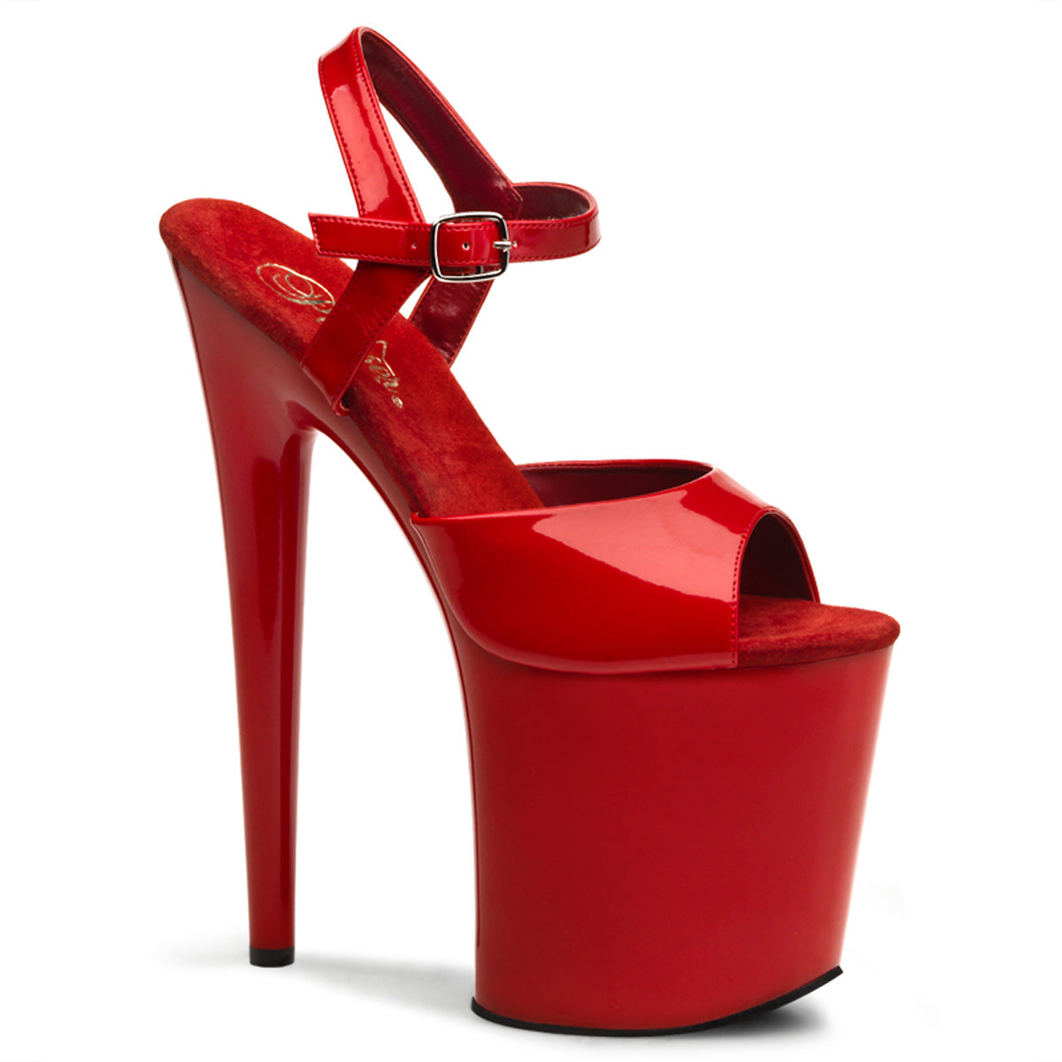 Pleasers Flamingo-809 - Red Pat/Red