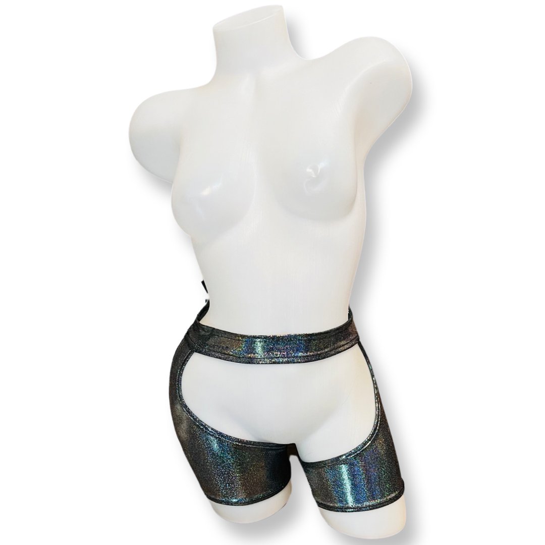 Foil Chaps Black - Model Express VancouverLingerie