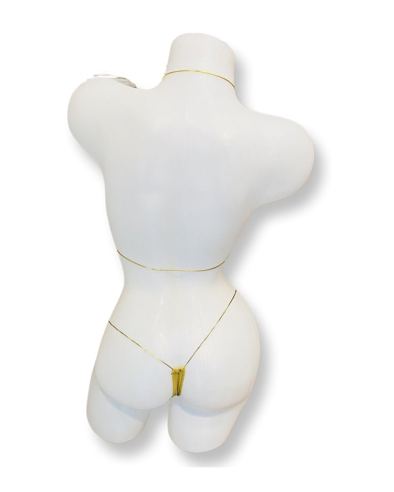 Foil Micro Nudie Bikini Gold - Model Express Vancouver