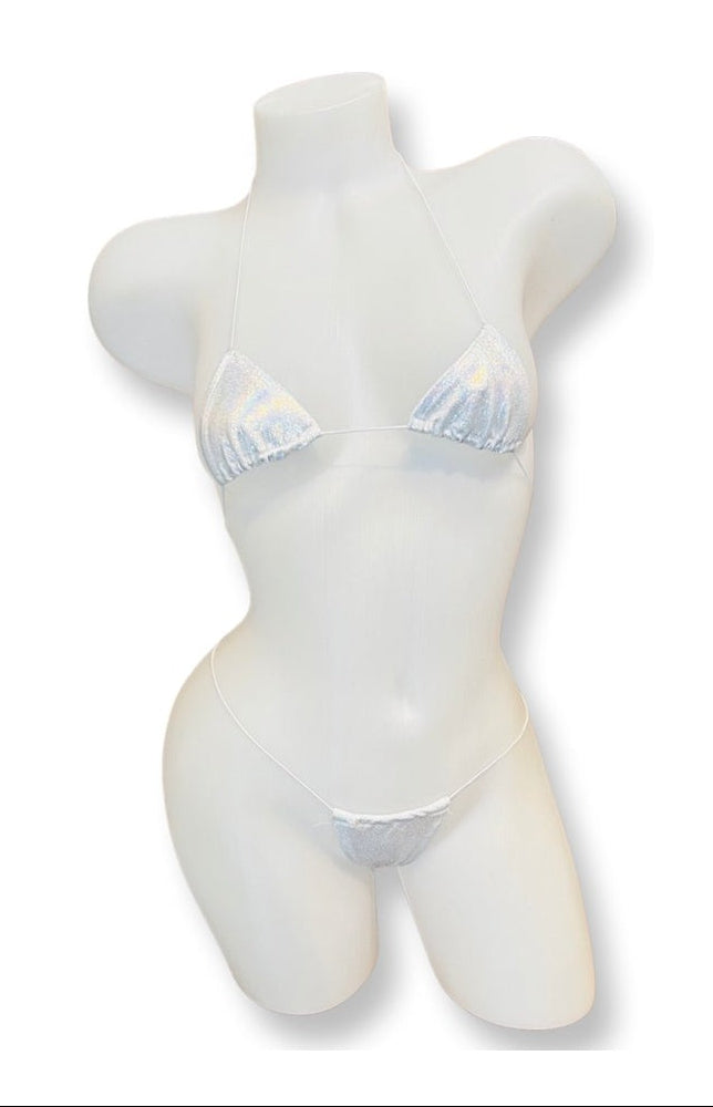 Foil Micro Nudie Bikini Silver - Model Express Vancouver