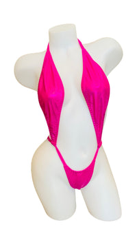 Foil Slingshot Bikini - Pink - Model Express VancouverBikini