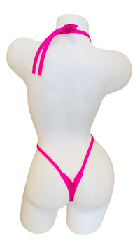 Foil Slingshot Bikini - Pink - Model Express VancouverBikini