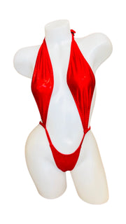 Foil Slingshot Bikini - Red - Model Express VancouverBikini