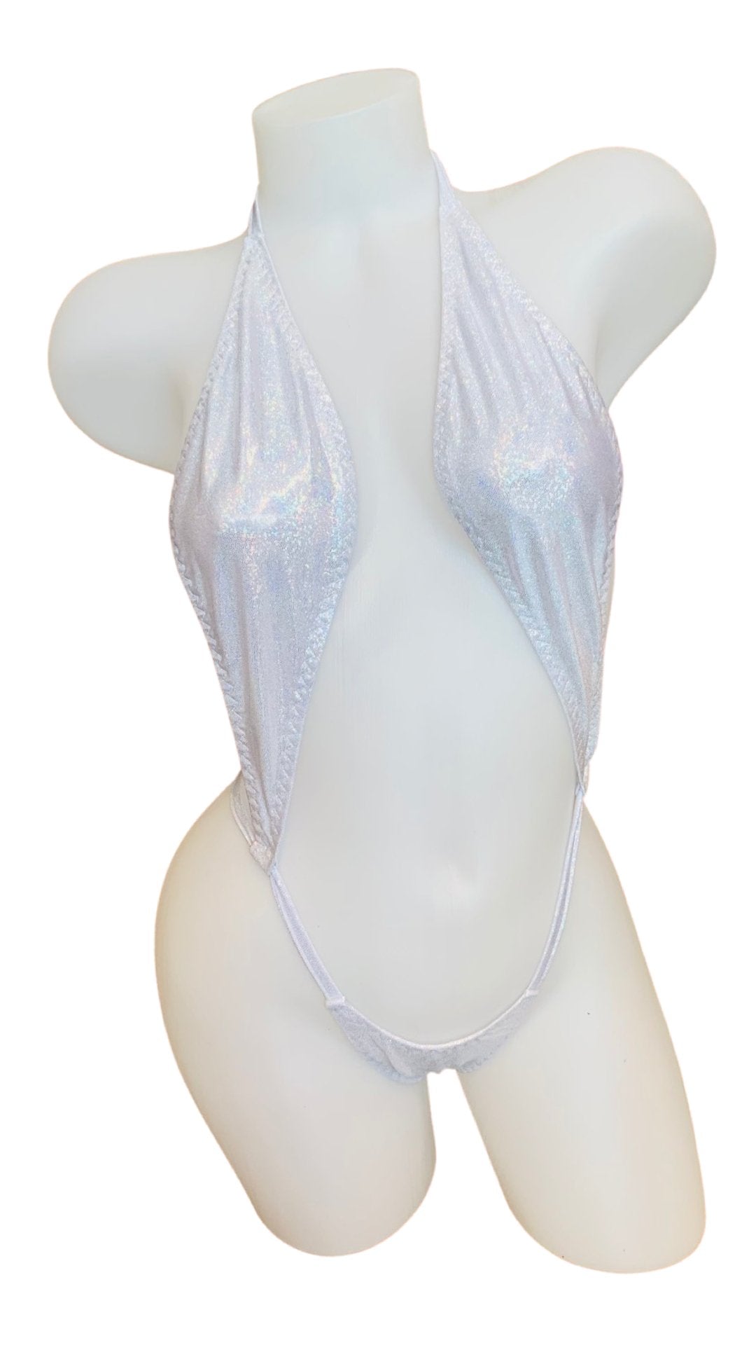 Foil Slingshot Bikini - White - Model Express VancouverBikini