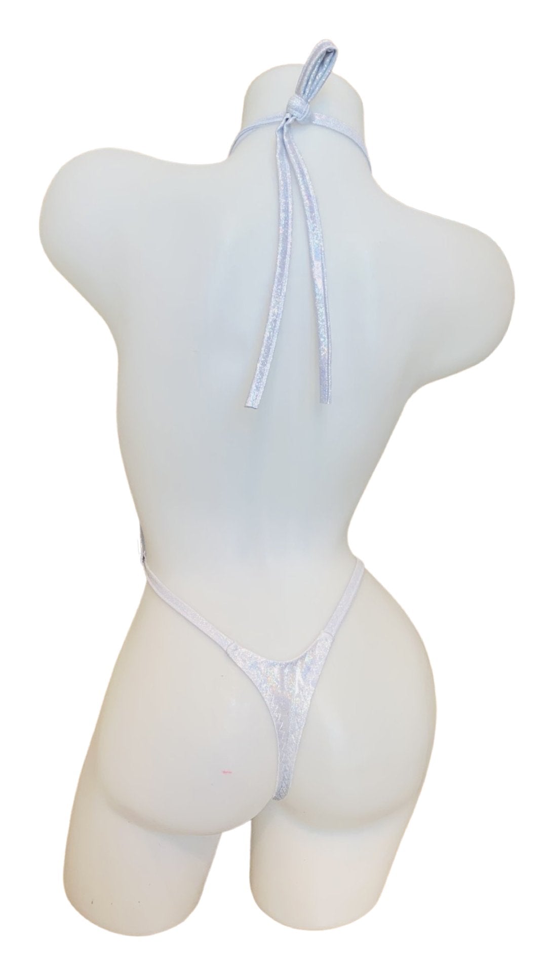 Foil Slingshot Bikini - White - Model Express VancouverBikini