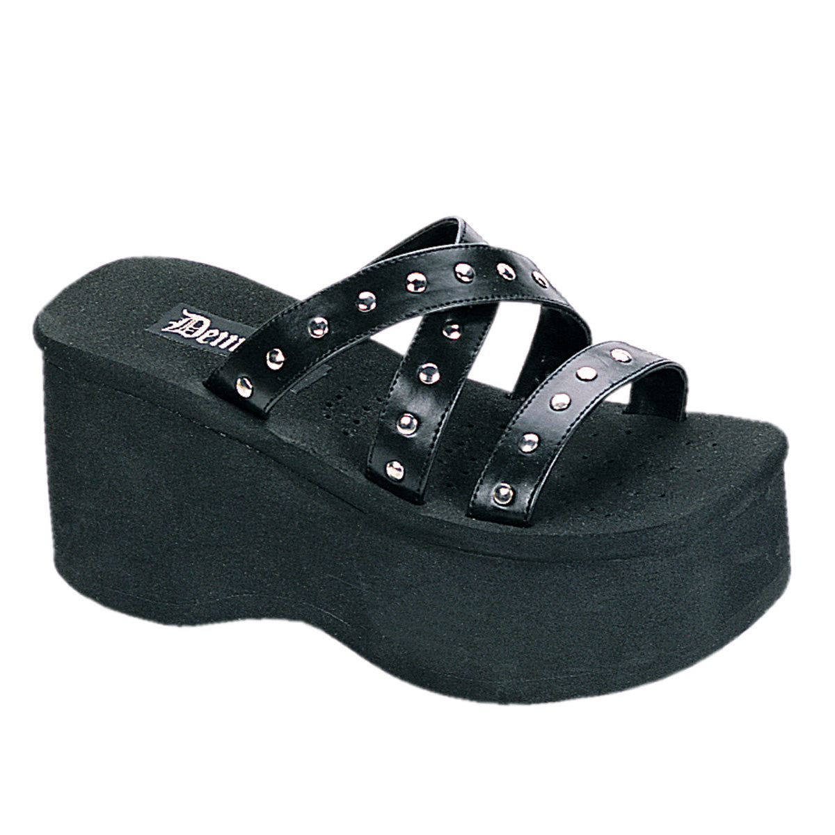 Demonia Funn-19 - Blk Vegan Leather
