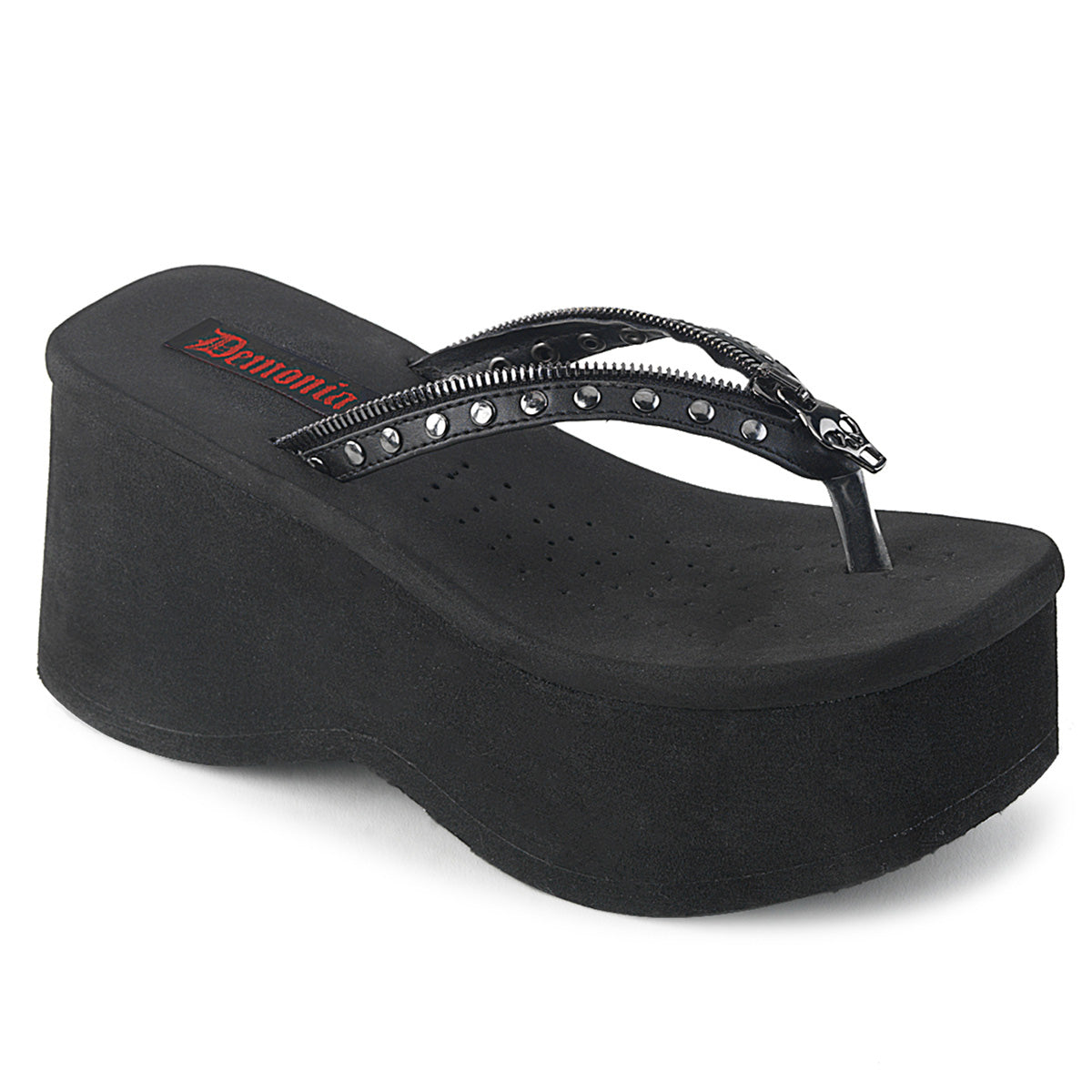 Demonia Funn-33 - Blk Vegan Leather
