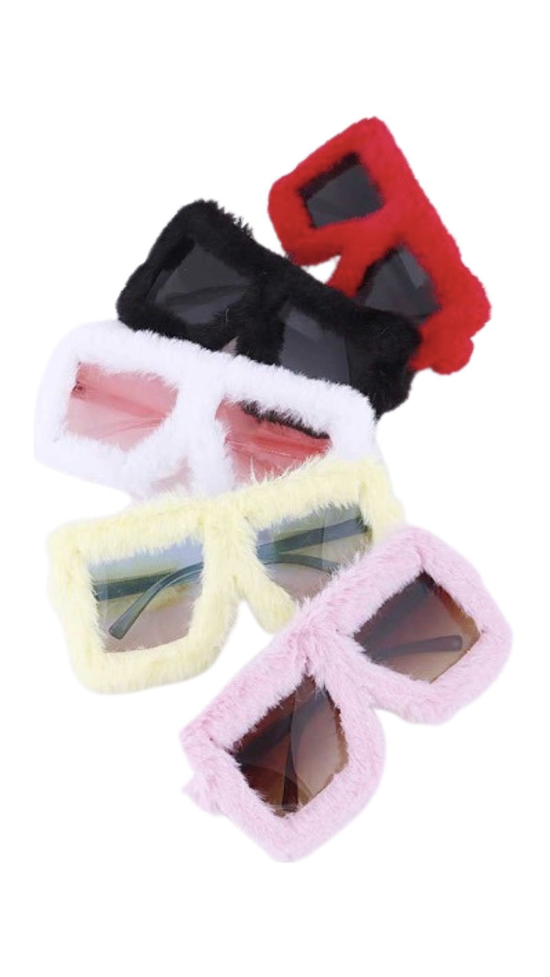 Fur Rim Sunglasses - Assorted Colour - Model Express VancouverAccessories