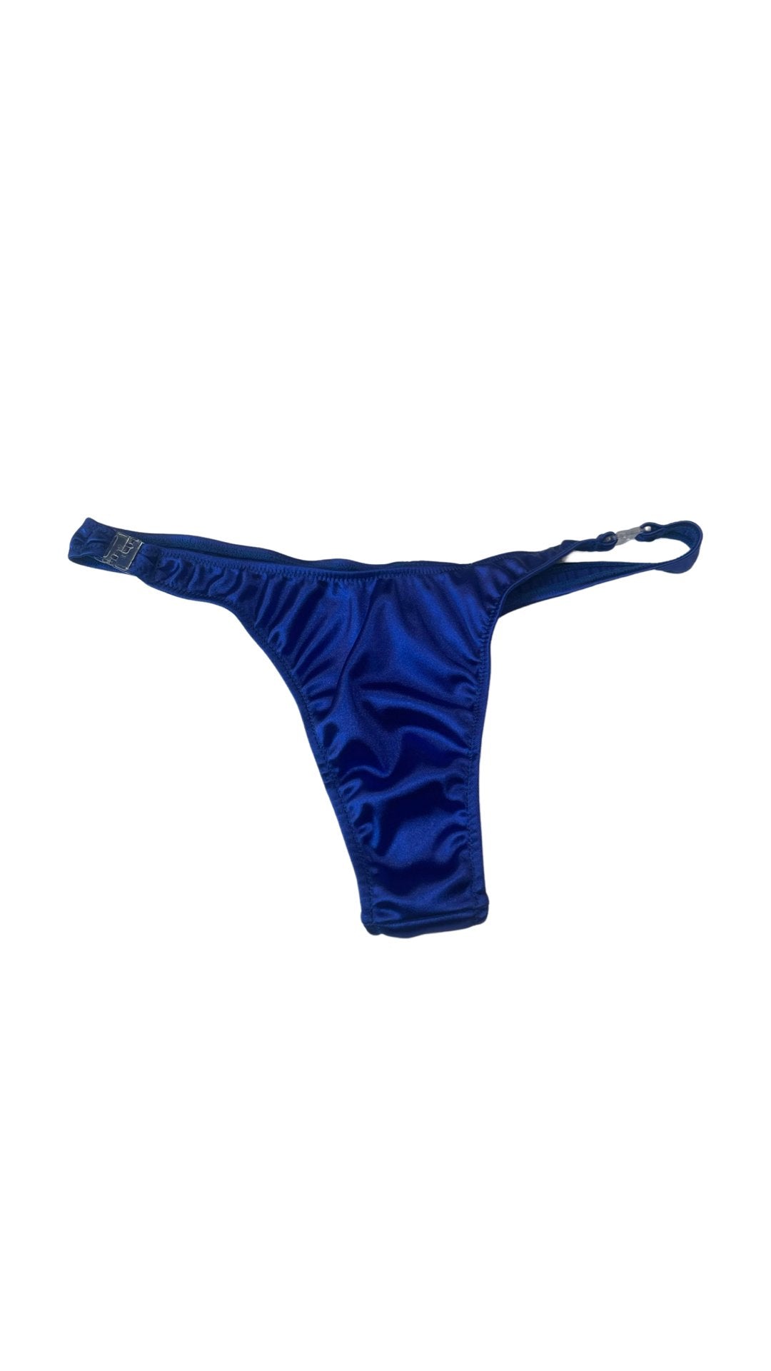 Glossy T-Back Detachable Thong - Indigo - Model Express VancouverBikini