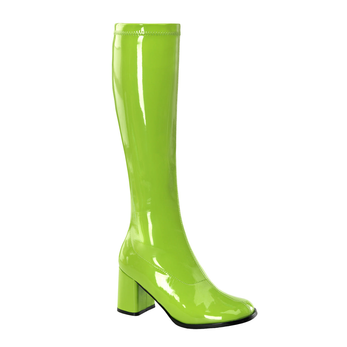 Funtasma Gogo-300 - Lime Green Str Pat