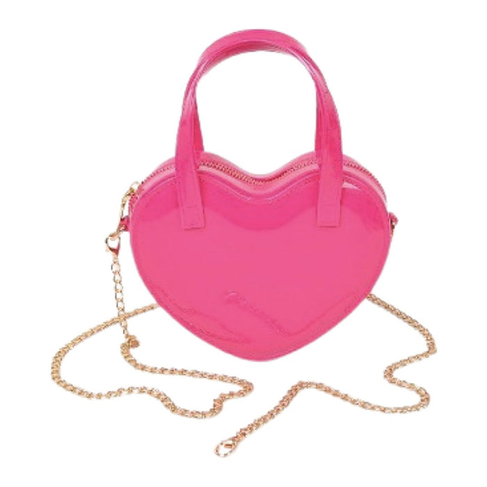 Heart Shape Jelly Money Bag Fuchsia - Model Express VancouverAccessories