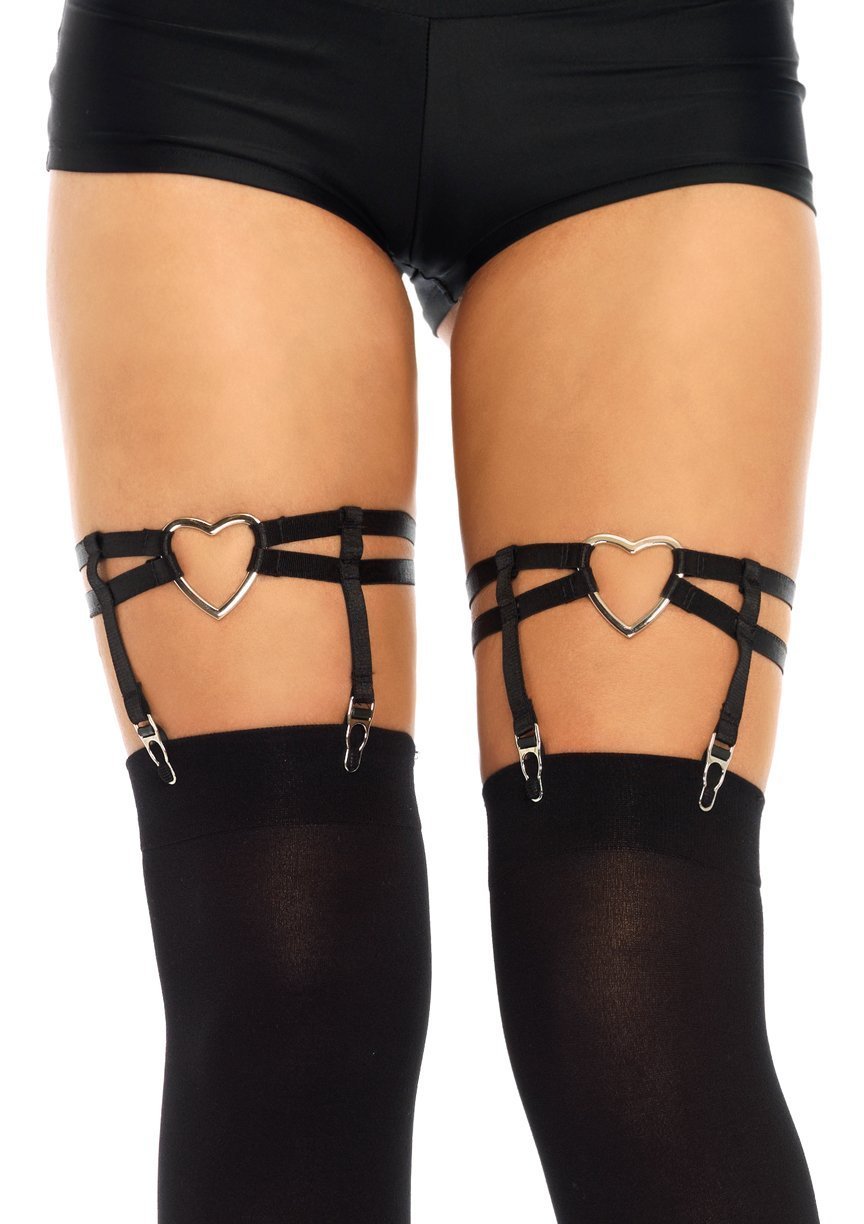 Heart Thigh High Garter - Model Express VancouverHosiery