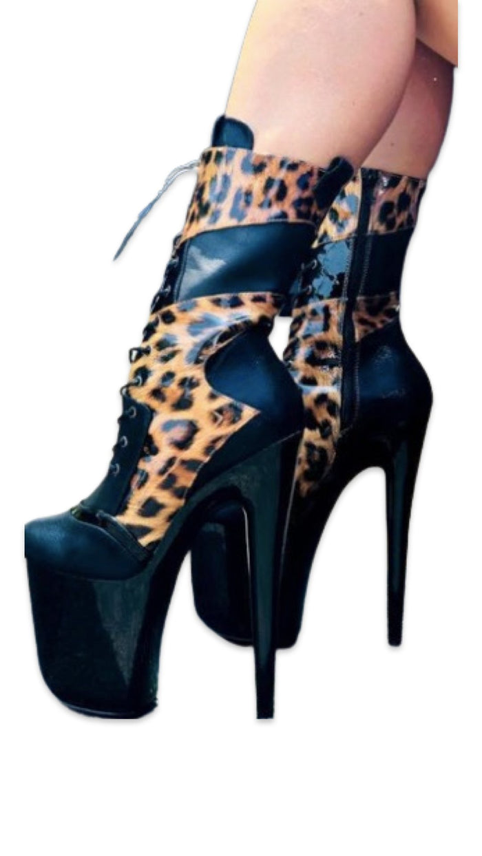 Hella Heels: Empire Kicks Black 7" - INSTORE - Model Express VancouverBoots