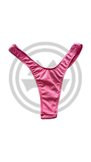 High Cut U-Back Thong - Pink - Model Express VancouverBikini