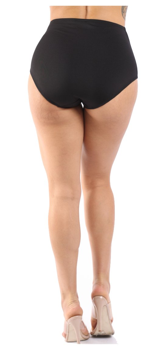 High Waisted Booty Shorts Black - Model Express VancouverClothing