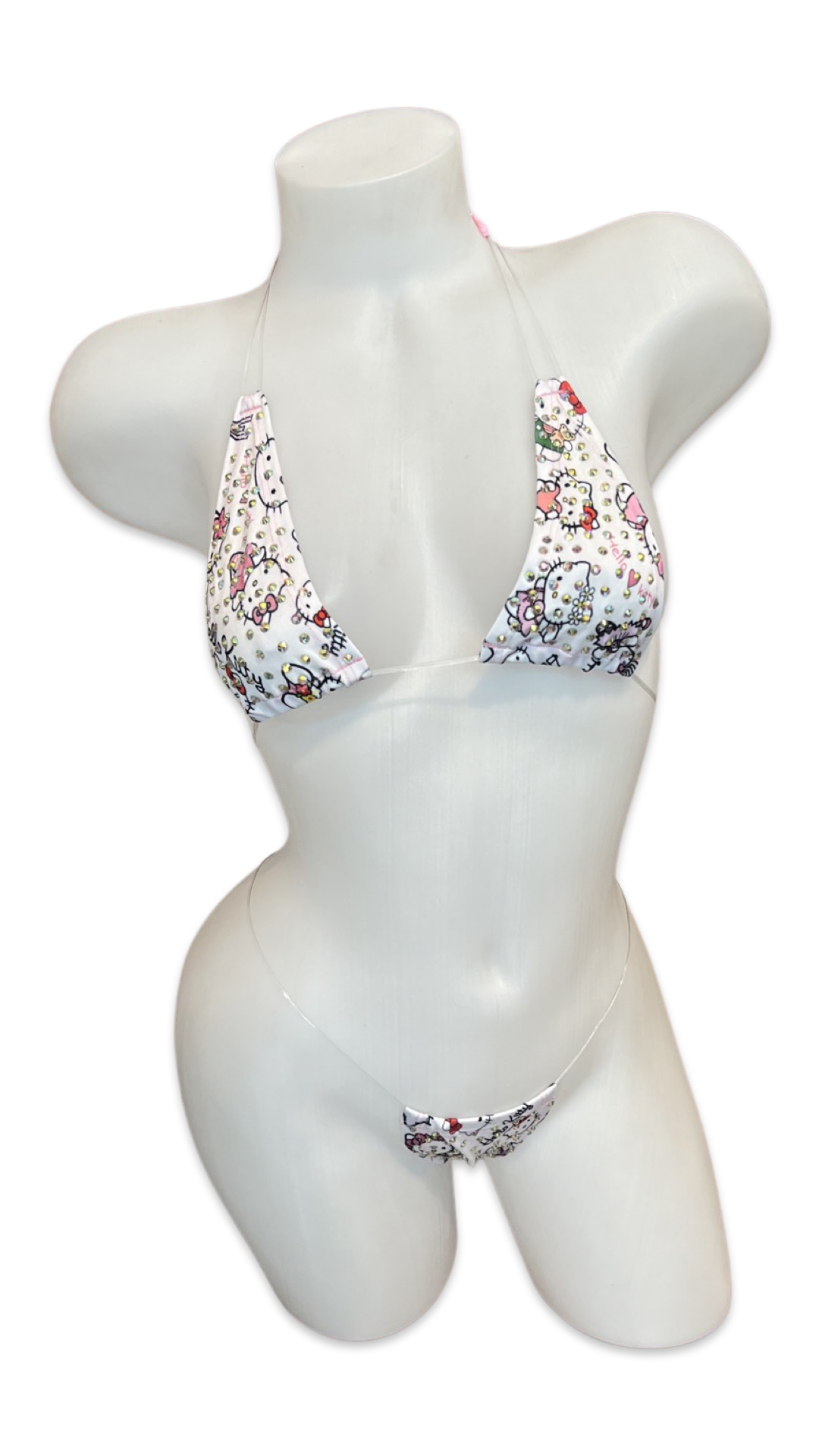 Rhinestone Micro Bikini - Hello Kitty