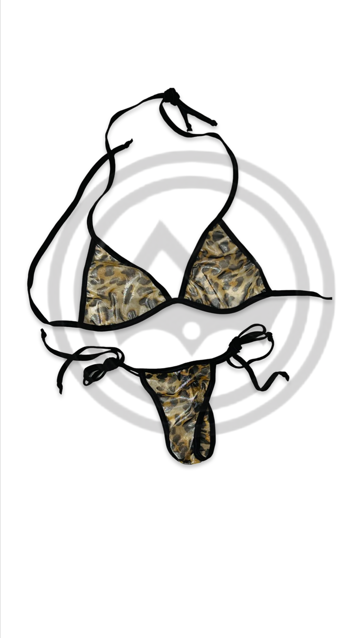 Mesh Leopard Bikini