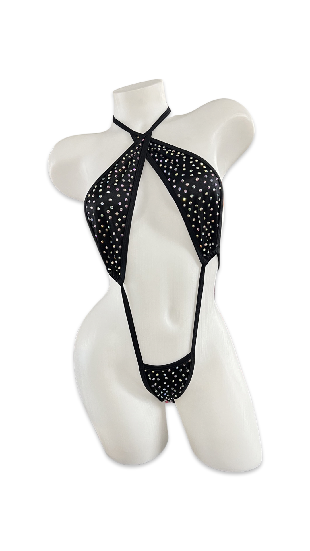 Rhinestone Sling Shot Black - Model Express Vancouver